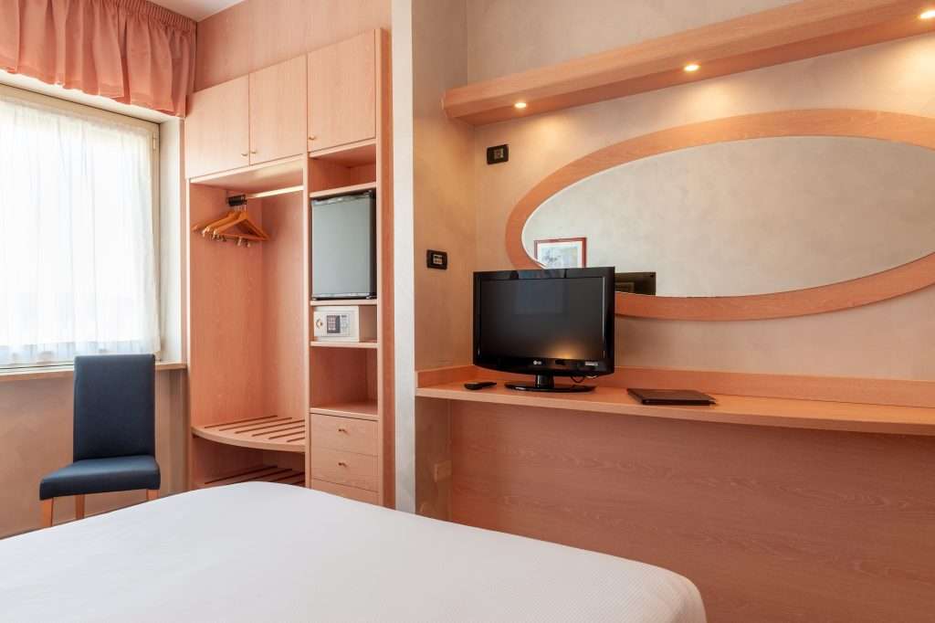 Double room in a hotel in central Biella