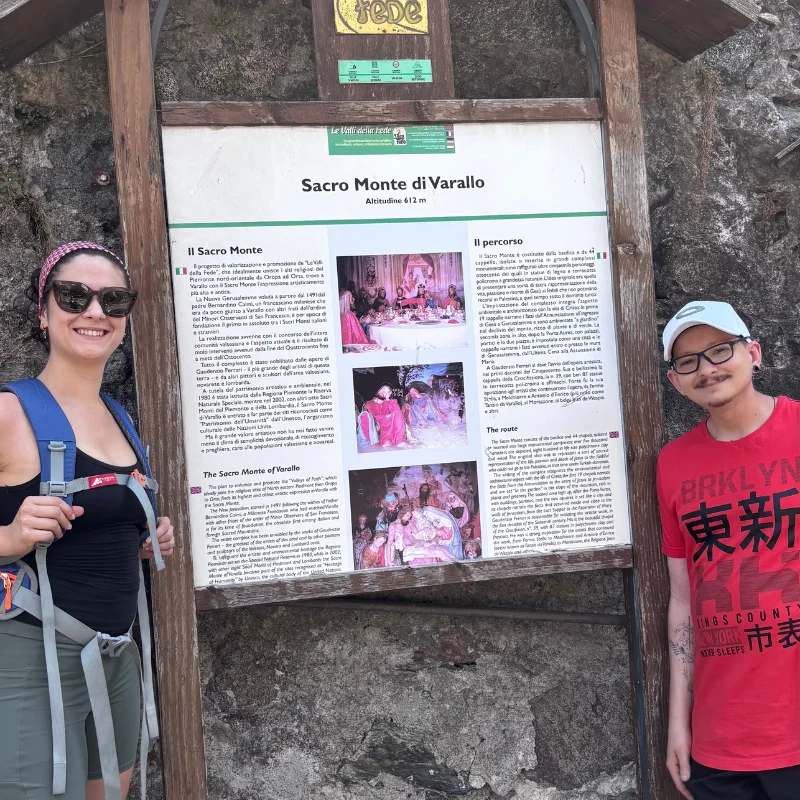 Oropa and Varallo cultural journey in northern Piedmont