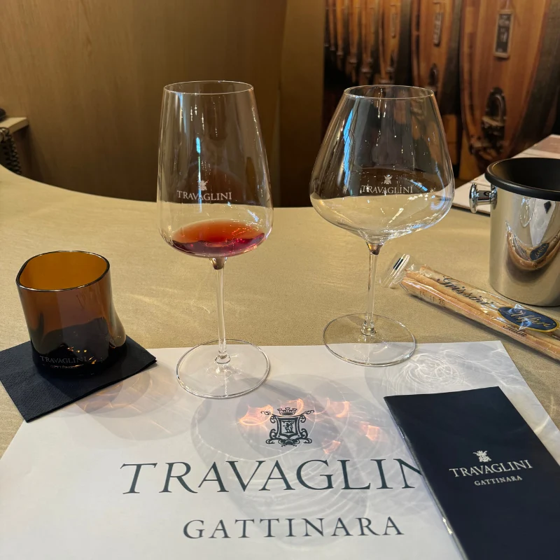 Wine tasting during the Alto Piemonte wine tour