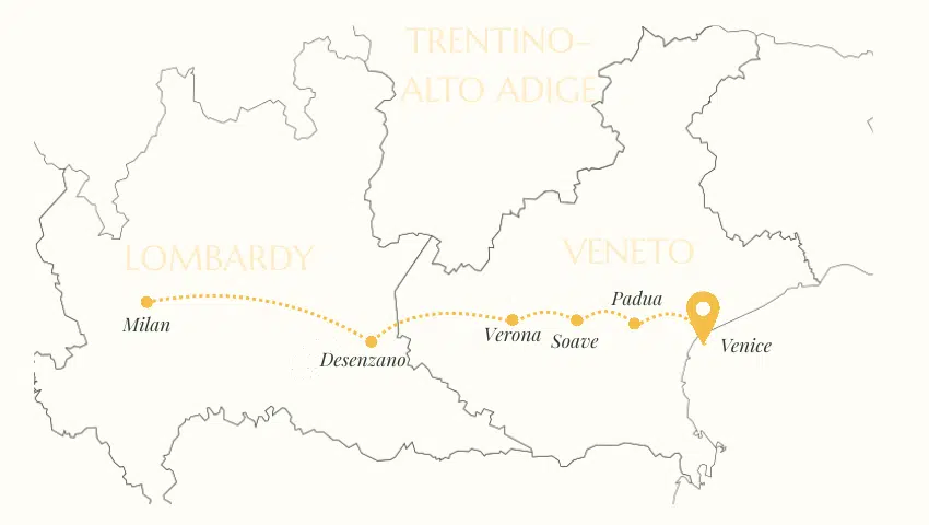 Venice to Milan wine journey through Northern Italy