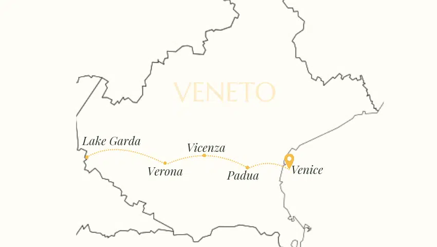 Vineyard landscape in Veneto, Northern Italy